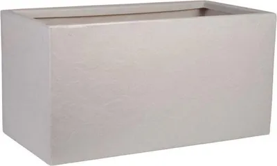 Immagine prodotto di Vaso da fiori STRATA Riven Trough, Ø 38,5 cm x 17,5 cm H x 46,5 cm L, effetto pietra, rettangolare