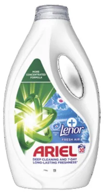 Zdjęcie produktu dla Ariel Płyn do prania + Touch Of Lenor Fresh Air 30 prań 1,35 l