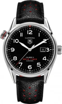 Zdjęcie produktu dla Zegarek męski Tag Heuer Carrera Calibre 5, srebrno-czarny, model WAR2A10.FC6337