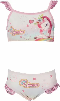 Produktbild von Einhorn Badeanzug für Mädchen Bikini für den Pool oder Strand 7/8 Jahre Rosa