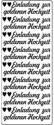 Produktbild von Kreativsticker 10x23cm Motiv 98 VE=5 Stück gold