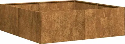 Produktbild von Pflanzkübel Rostig 100x100x30 cm Wetterfester Stahl