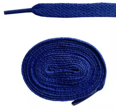 Zdjęcie produktu dla Niebieskie sznurówki - Jasnoniebieskie, płaskie sznurówki - 1 para - 100 cm - Niebieskie sznurówki - CHPN