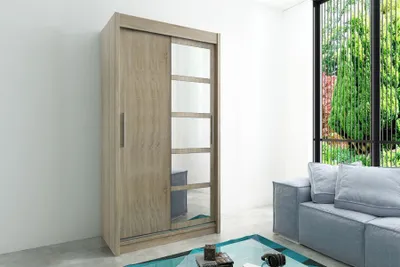 Produktbild von MINIO Kleiderschränk 120 cm ROMA 1 Sonoma Eiche