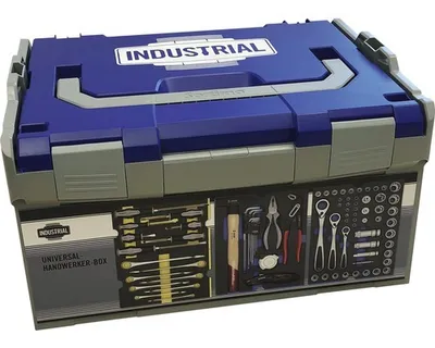 Obrázek produktu pro Universalní kufr s nářadím Industrial L-BOXX 445 x 245 x 358 mm 80 dílný modrá/šedá/bílá