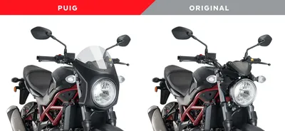 Produktbild von Windschild Puig Retro-Halbverkleidung mit ABE für Suzuki SV650 Bj. 2016 - 2026