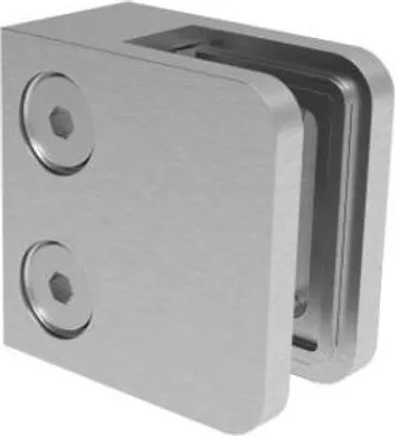Produktbild von Edelstahl Glasklemme eckig 45x45mm Glash