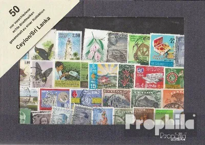 Produktbild von Briefmarken Ceylon 50 verschiedene Marken