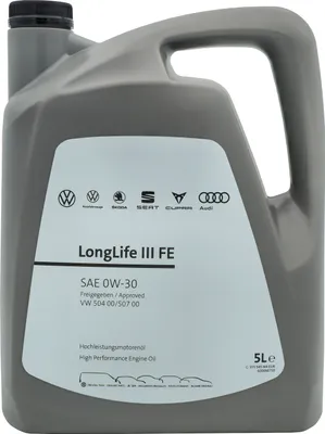 Produktbild von Volkswagen GS55545M4EUR Motoröl 5L Longlife III Longlife3 SAE 0W30 VW Norm 50400 50700 Öl