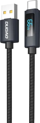 Image de Dudao L7T Usb-A - Usb-C 66W Cable with Led Display 1M - Noir