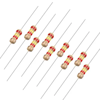100 Stück Kohleschichtwiderstände 2,4 kOhm 0,25 W 5%