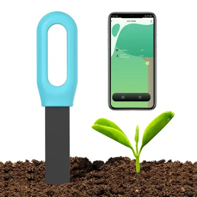 Zdjęcie produktu dla Zimilo – miernik wilgotności gleby i temperatury z aplikacją, czujnik do roślin z Bluetooth, cyfrowy tester gleby, ostrzeżenie o niskim poziomie baterii, do ogrodu i roślin doniczkowych