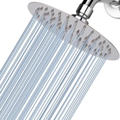 Obrázok produktu pre Sprchová hlavica Regenbrause, 15 cm, nerezová oceľ 304, vysokotlaková, chrómová, určená na montáž na stenu alebo strop
