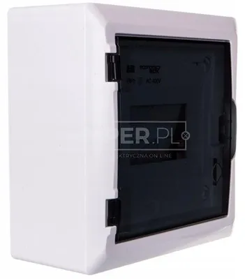 Immagine prodotto di Scatola portafusibili Scatola di distribuzione 6 moduli a montaggio superficiale IP40 -EU