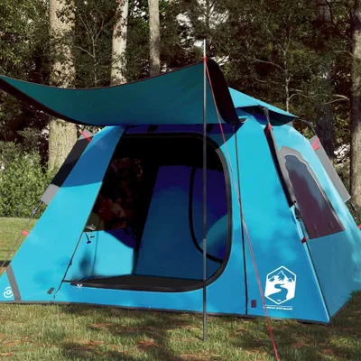 Produktbild von "2026 Promotion" Kuppel-Campingzelt 4 Personen, Familienzelt UV-Schutz, Blau Quick Release - Campingzelte CC23057