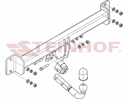 Produktbild von Z546077 Anhängerkupplung passend für BMW X3 01/2004-11/2010 starr