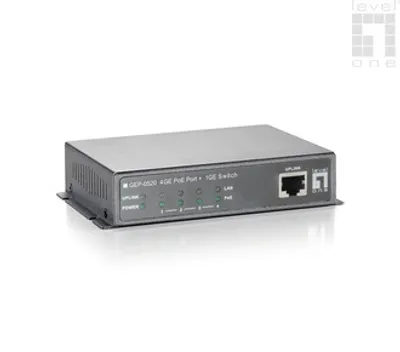 Image de LevelOne Switch  5x GE GEP-0520                61.6W  4xPoE+