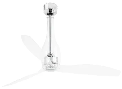 Immagine prodotto di Ventilatore da soffitto a risparmio energetico con telecomando Eterfan Cromo 128 cm