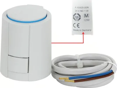 Produktbild von Stellantrieb Fußbodenheizung 24 V AC NC Alpha 5 Ventilanpassung VA80