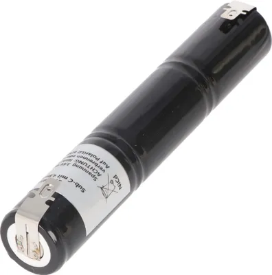 Produktbild von Notleuchtenakku NiMH 3,6V 1800mAh L1x3 Sub-C mit 4,8mm Faston-Anschluss