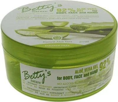 Produktbild von Bettys Aloe Vera Gel 92% für Körper Gesicht und Hände 300ml