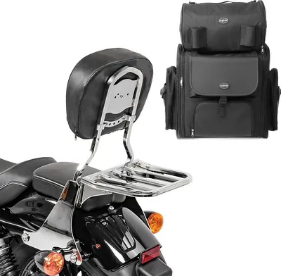 Zdjęcie produktu dla Sissybar SB1 + tylna torba na bagażnik do rowerów typu chopper / custom 04-20