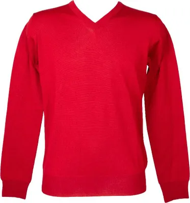 Obrázek produktu pro Pánský svetr RAGNO s výstřihem do V a dlouhými rukávy, z čisté extra jemné merino vlny, č. výrobku U545M2, vyrobeno v Itálii, velikost 48, 100 % vlna