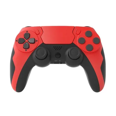 Produktbild von Bluetooth Controller mit Touchpad, Dual-Vibration & AUX-Port für PC, PS4 & PS3 – Rot