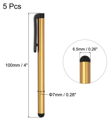 Produktbild von 5Stk Stylus Stifte fš¹r Touchscreens Universelle Kapazit?ten Stylus Bleistift Empfindlichkeit fš¹r Telefon Tablet Alle Kapazit?ten Touchscreen Ger?t Gold
