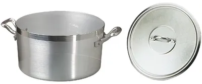 Produktbild von Pentole Agnelli Hohe Kasserolle aus Aluminium BLTF, mit 2 Griffen aus rostfreiem