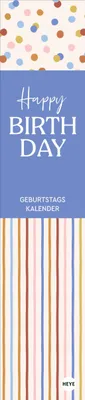 Produktbild von Design Geburtstagskalender Langplaner mini