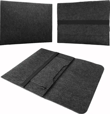 Produktbild von Notebook Sleeve Hülle Laptop Case Ultrabook Cover 11 - 12.3" Tasche Filz CoverFarbe:Dunkelgrau;Notebook:Microsoft Surface Pro 3