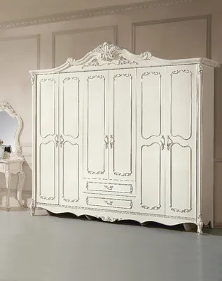 Image de Armoire Armoire murale 6 portes Bois véritable Meubles Chambre à coucher