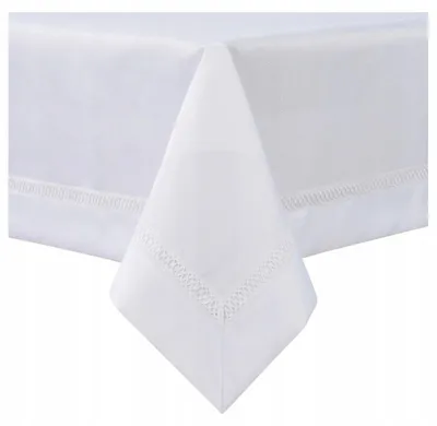 Produktbild von WEISSE TISCHDECKE 140X180CM MIT Guipure-Spitze, ELEGANTES