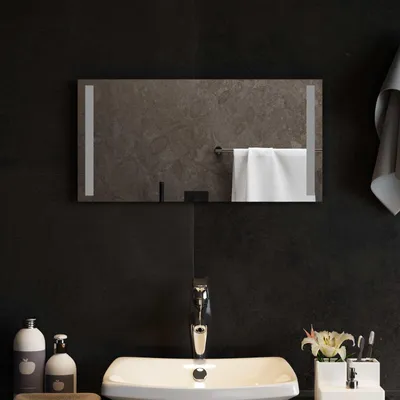 Immagine prodotto di Specchio da bagno a LED, trasparente, 60 x 30 cm, in vetro temperato