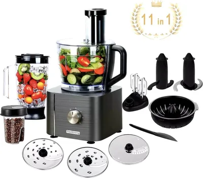 Produktbild von Küchenmaschine – Alles-in-einer Küchenmaschine – Multifunktionale Küchenmaschine – Fleischmühle – Schneebesen – Knethaken