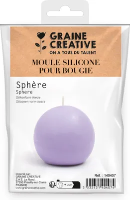Produktbild von Graine Creative Silikon-Kerzenform Kugel 5,5 cm Kerzen selber machen