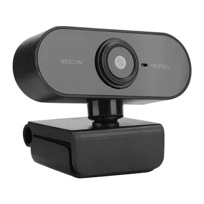 1080P Webcam, USB-Webkamera Winkeleinstellbare HD-Computer kamera mit Mikrofon Laptop PC Desktop-Webcam für Videoanrufe (schwarz)
