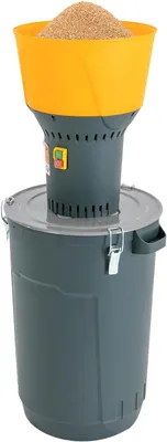 Produktbild von Getreidemühle Elektrische 60L Elektromotor Schrotmühle 1300W 400kg/h Zerkleinerer mit 5 Mahlsiebe und Schraubenschlüssel Grinder Futtermühle für Getreide Futterherstellung