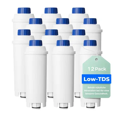 Imagen del producto de Cartuchos filtrantes Waterdrop, compatibles con De'Longhi® DLSC002, paquete de 12 | Reducen el nivel de TDS
