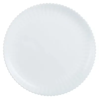 Image de 6 assiettes plates blanches 25 cm Bloom - Luminarc