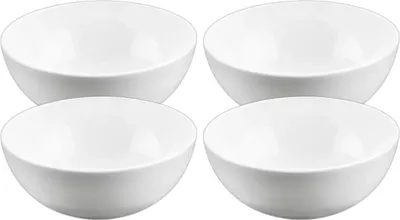 Produktbild von Wilmax Porzellanschalen Set 4er Set Weiß 600ml Ø14cm WL-992565/A4