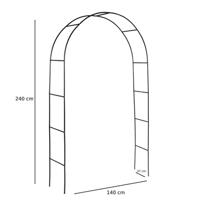 Produktbild von Rosenbogen Torbogen Rankbogen Rankhilfe Pergola Rankgitter Spalier