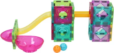 Immagine prodotto di Kit magnetico per pista a biglie - 61 pezzi.