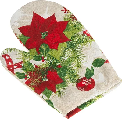 Produktbild von Weihnachtliches Küchentuch - 28x18 cm - Rot,Grün,Weiß