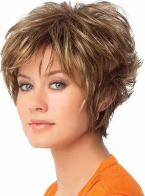 Produktbild von Mode kurze lockige braune Frauen Haar Perücke gefärbte synthetische Lady Cosplay Haarteil