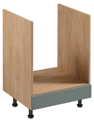 Immagine prodotto di Mobile da cucina per forno a incasso SALERNO - larghezza 60 cm, rovere / verde