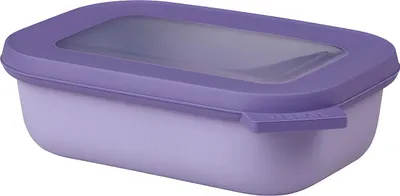 Produktbild von Mepal - Multi Bowl Cirqula Rectangular - Vorratsdose mit Deckel - Geeignet als Luftdichte Aufbewahrungsbox für den Kühlschrank, Mikrowellengeschirr & als Frischhaltedosen - 500 ml - Nordic Lilac