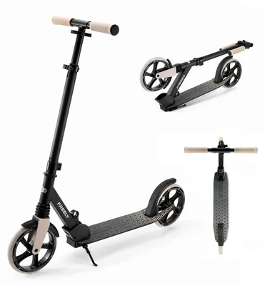 Immagine prodotto di Kinderkraft FREELY Monopattino pieghevole con ruote da 20 cm fino a 100 kg Beige