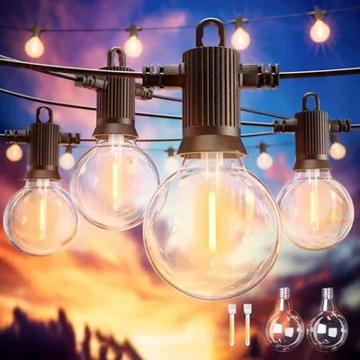 Produktbild von Wasserdichte 15m LED-Lichterkette mit 27 Kunststoff-Lampen dimmbar